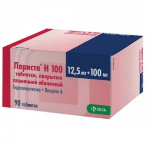 Лориста Н таб ппо 100мг+12,5мг №90