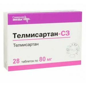 Телмисартан-СЗ таб 80мг №28