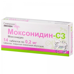 Моксонидин-СЗ таб ппо 0,2мг №14
