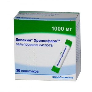 Депакин Хроносфера гран пролонг высвоб 1000мг пак №30
