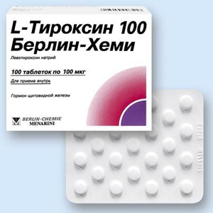 Л-Тироксин 100 таб 100мкг №100