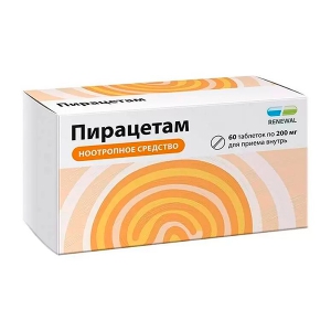 Пирацетам таб ппо 200мг №60