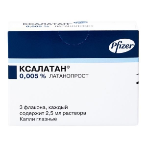 Ксалатан капли глазн 0,005% фл 2,5мл №3