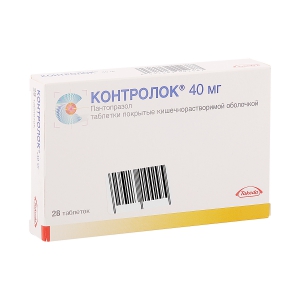 Контролок таб по  кишечнораств 40мг №28
