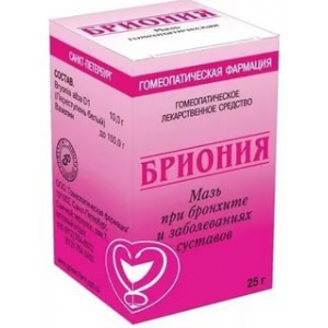 Бриония мазь д/наруж примен гомеопат 25г
