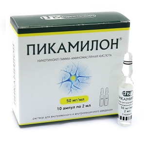 Пикамилон р-р д/в/в и в/м введ 50мг/мл 2мл №10