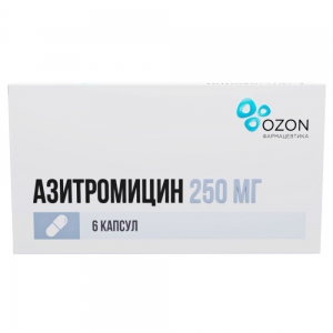 Азитромицин капс 250мг №6