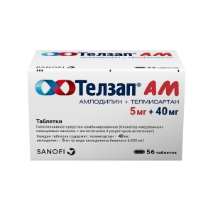 Телзап АМ таб 5мг+40мг №56