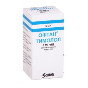 Офтан Тимолол капли глазн 0,5% фл-кап 5мл