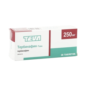 Тербинафин-Тева таб 250мг №28