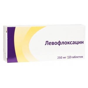 Левофлоксацин таб ппо 250мг №10