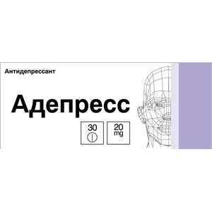 Адепресс таб по 20мг №30