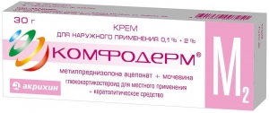 Комфодерм М2 крем д/наруж примен 0,1%+2% 30г