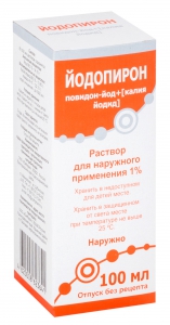 Йодопирон р-р д/наруж примен 1% 100мл