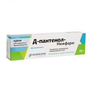 Д-Пантенол-Нижфарм крем д/наруж примен 5% 25г