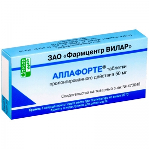 Аллафорте таб пролонг действия 50мг №10
