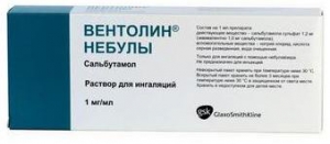 Вентолин Небулы р-р д/инг 1мг/мл 2,5мл №20