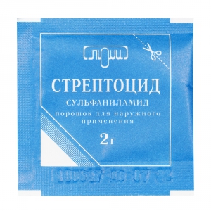 Стрептоцид пор д/наруж примен 2г