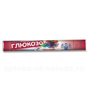 Блок Глюкоза с Вит С таб жев №18 аромат лесных ягод