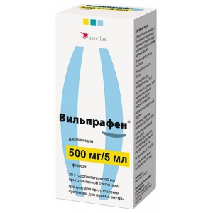 Вильпрафен гран д/сусп д/внутр 500мг/5мл 20г