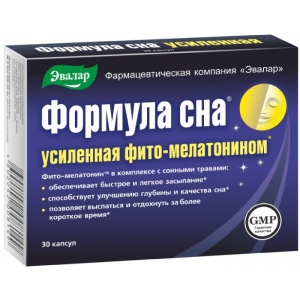 Эвалар Формула Сна капс №30 усиленная фито-мелатонином