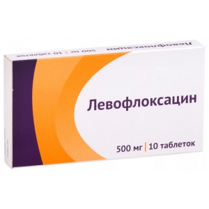 Левофлоксацин таб ппо 500мг №10