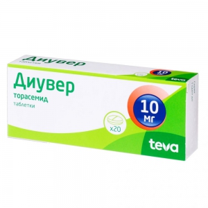 Диувер таб 10мг №20