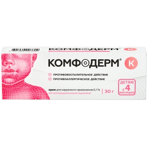 Комфодерм К крем д/наруж примен 0,1% туб 30г