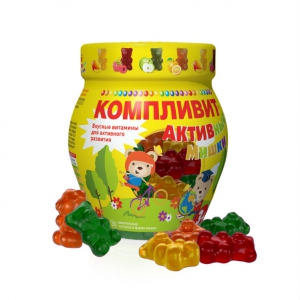 Компливит Активные Мишки пастилки жев №30