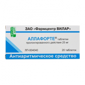 Аллафорте таб пролонг действия 25мг №20