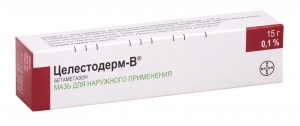 Целестодерм В мазь д/наруж примен 0,1% 30г